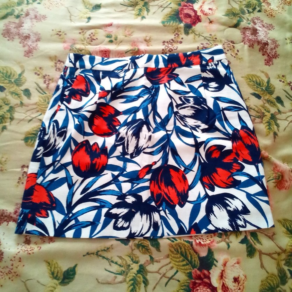 J. CREW ~ Floral Skirt Size 6